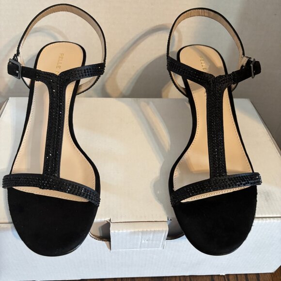 Pelle Moda Black Iya T-Strap kitten heels SZ: 9 - Picture 4 of 16